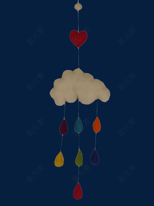 下雨乌云素雅装饰品