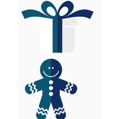 圣诞节复古素材矢量图