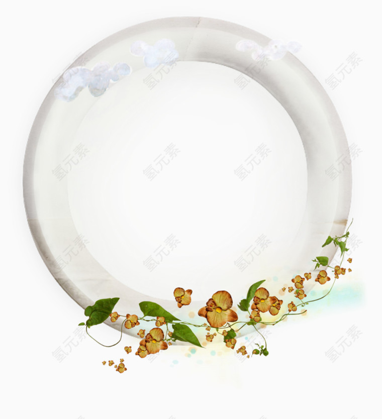 花卉边框图案花卉图案素材