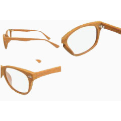 木十九浅色眼镜