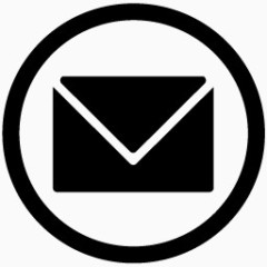 邮件地铁车站的黑色图标