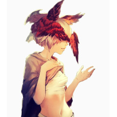 二次元长着翅膀的妹子