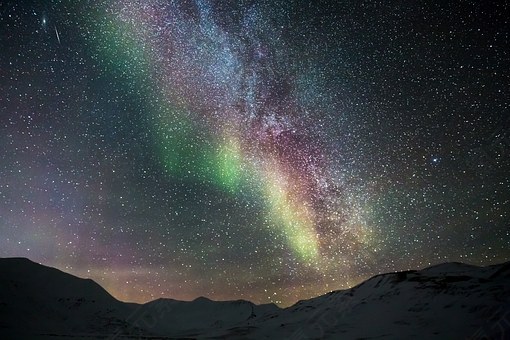 极光,北部灯,冰,冒险,星星,北极,雪,景观,冷,夜,自然,现象,免費