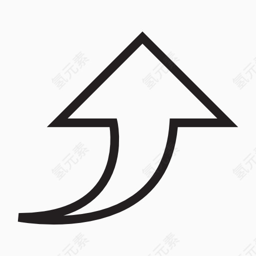 上升箭头图标
