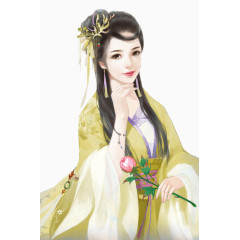 中国风古代美女妃子笑