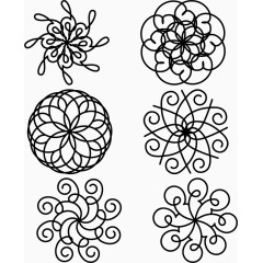 欧式不规则简易画装饰元素