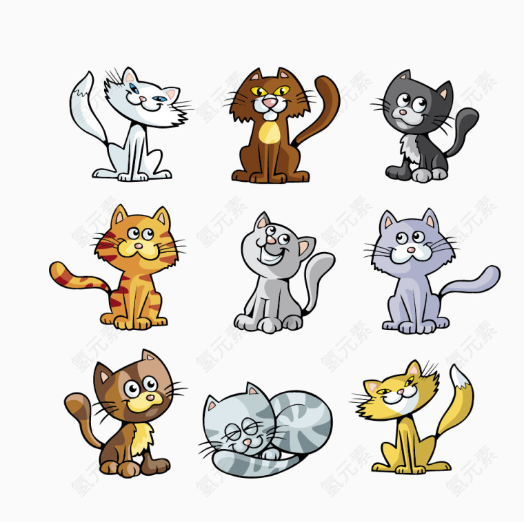 卡通小猫合集