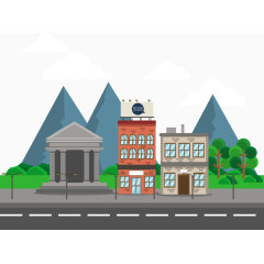 几何城市建筑
