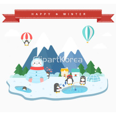 企鹅家乡图片素材