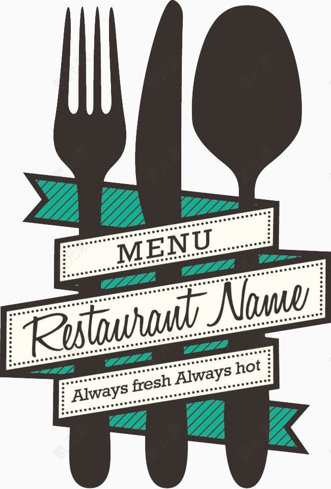 刀叉菜单设计