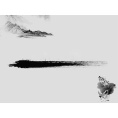 中国墨画ppt背景