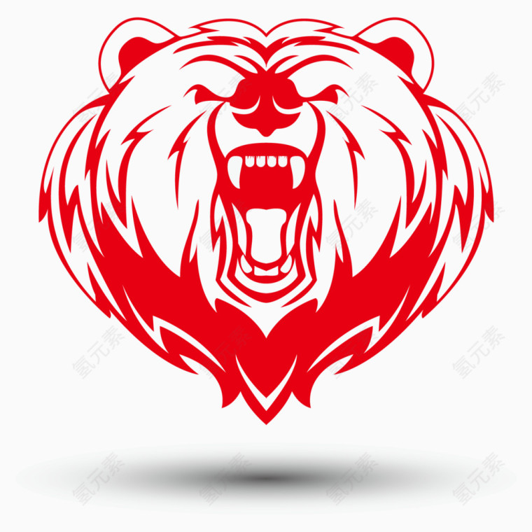 狮子时尚企业个性LOGO矢量