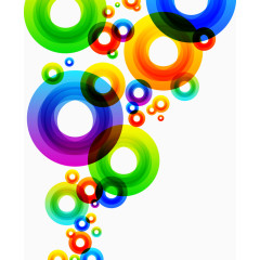 抽象炫彩几何圆环