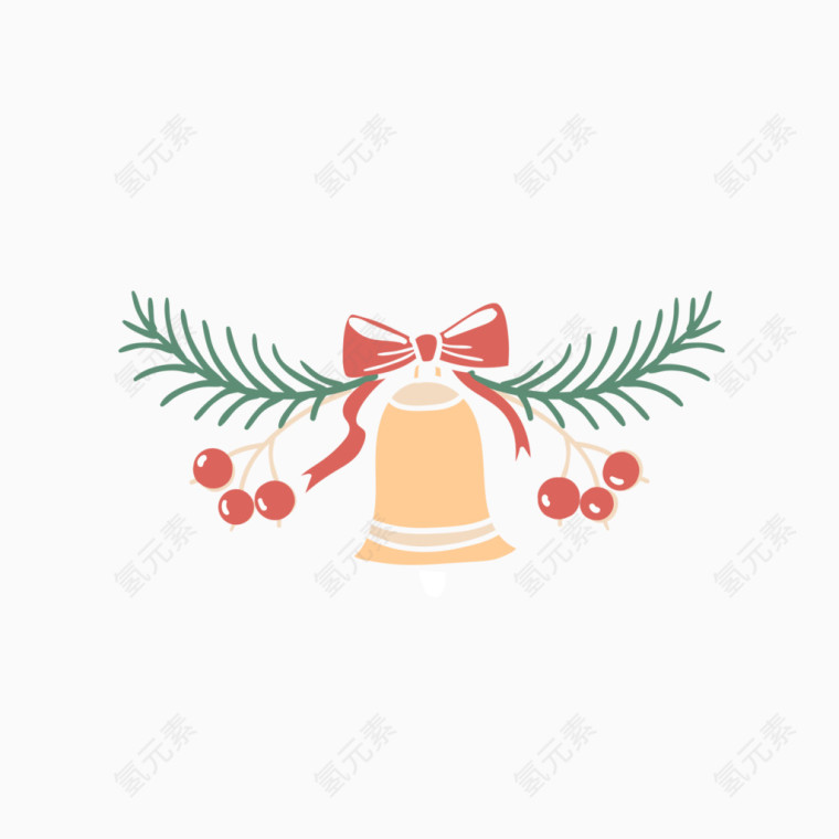 圣诞节元素挂饰铃铛