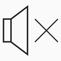 声音静音标志图标