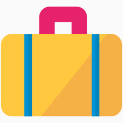 卡通精美行李箱图标