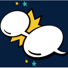 卡通手绘对话框边框 