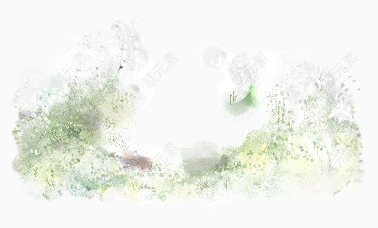 手绘清新梦幻插画