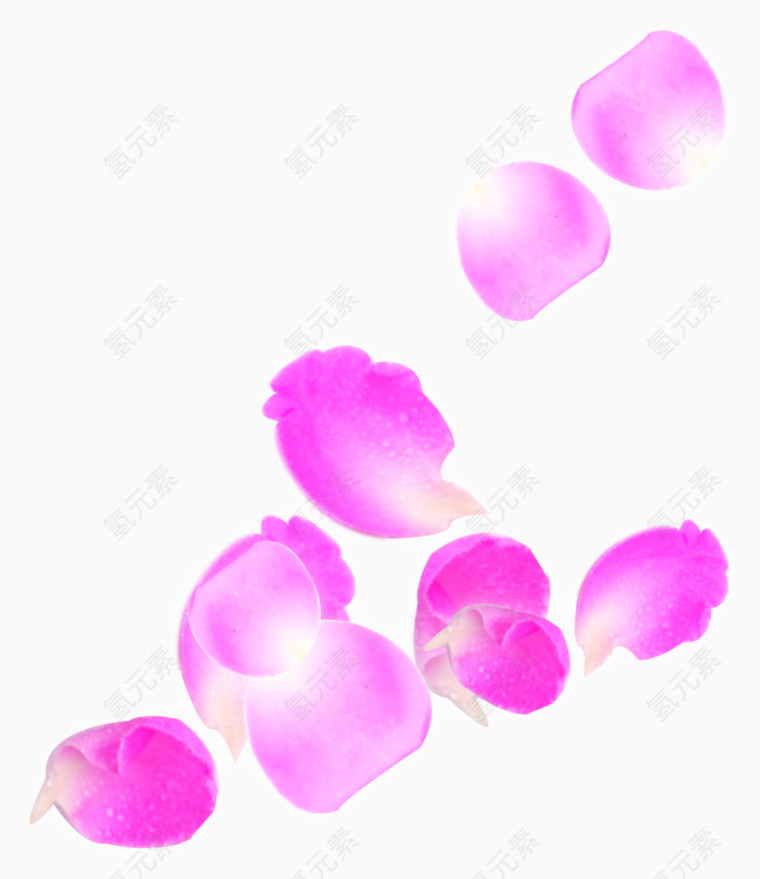粉色卡通可爱花瓣