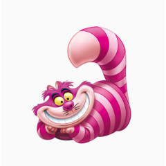 老虎紫色条纹卡通手绘