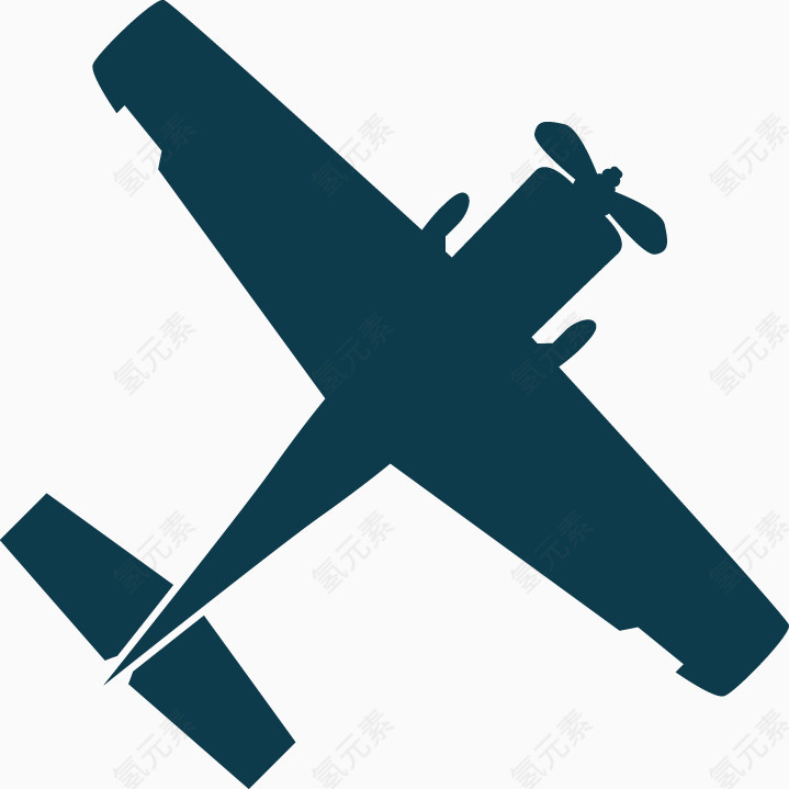 矢量PPT创意设计简单飞机图标