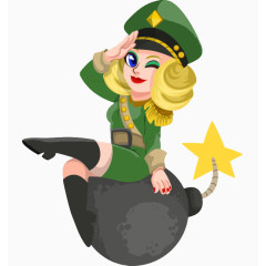 美女军人