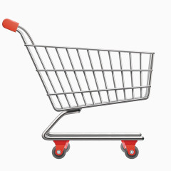 矢量写实购物车