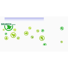 绿色箭头搜索框