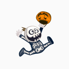 万圣节南瓜卡通人物