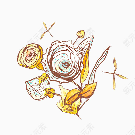精美卡通花卉