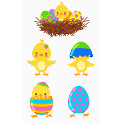 孵出小鸡的彩蛋