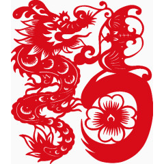 剪纸龙高清免扣素材