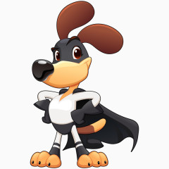 卡通超人装狗狗