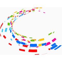 旋转的立体彩色格子