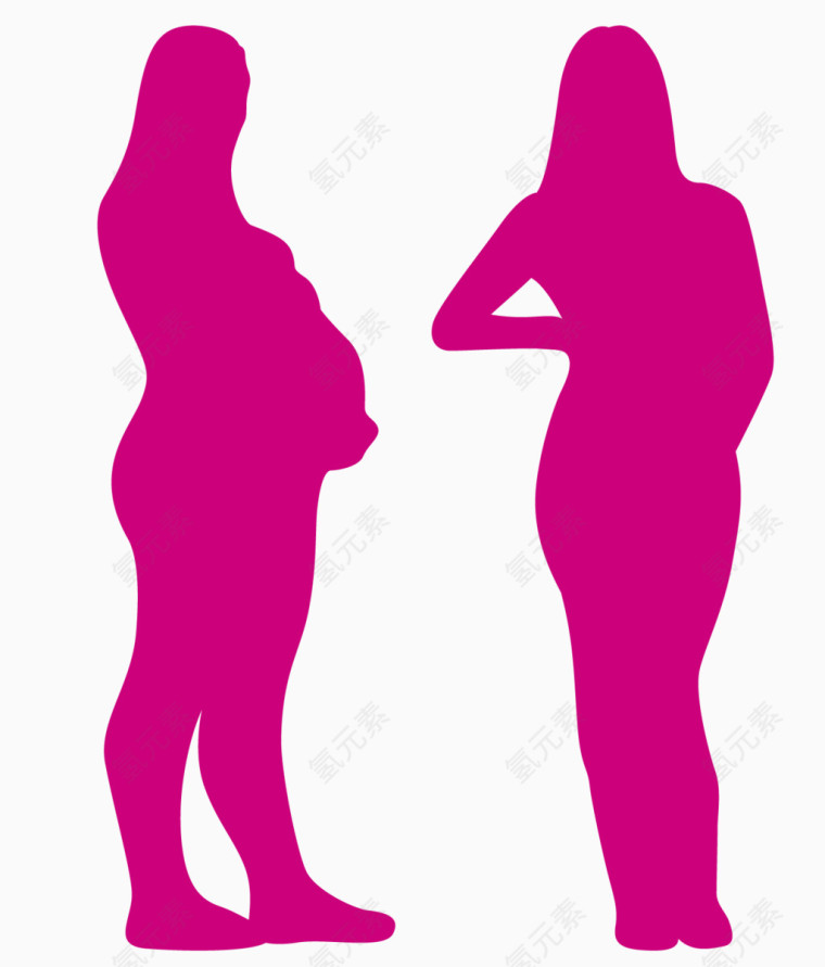 矢量怀孕妈妈