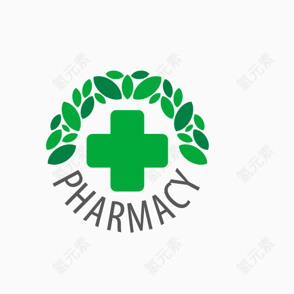 圆形医疗logo素材
