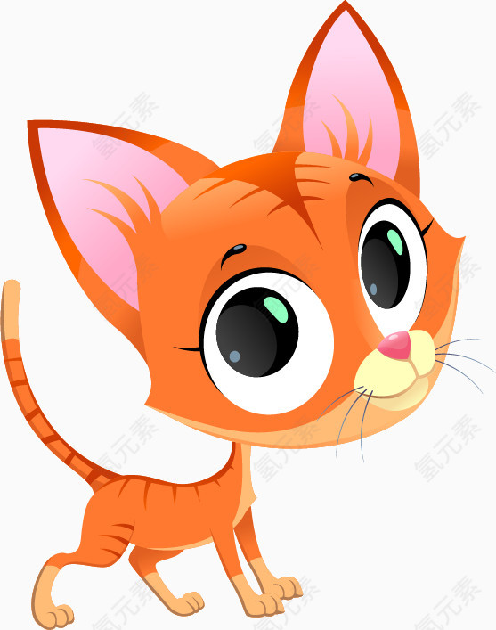 卡通猫咪矢量图