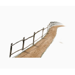 乡村的栅栏小路