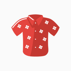 卡通红色碎花短信T恤