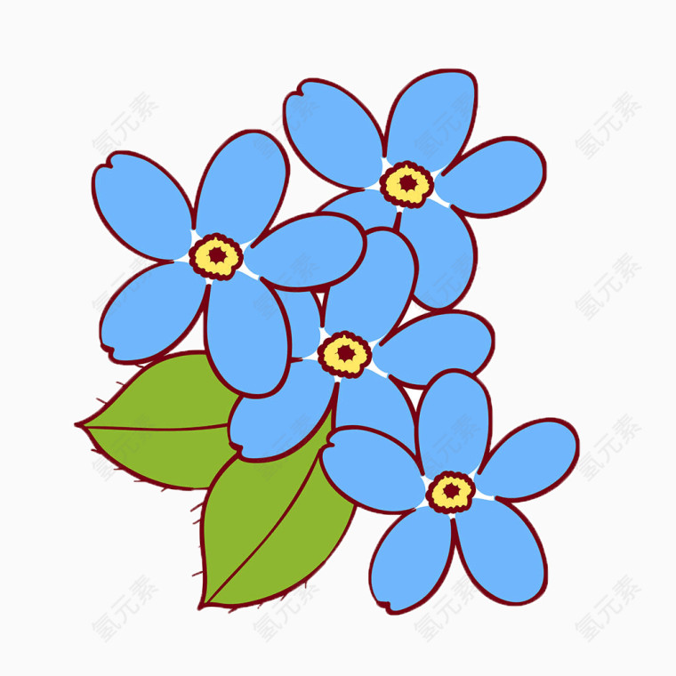 蓝花