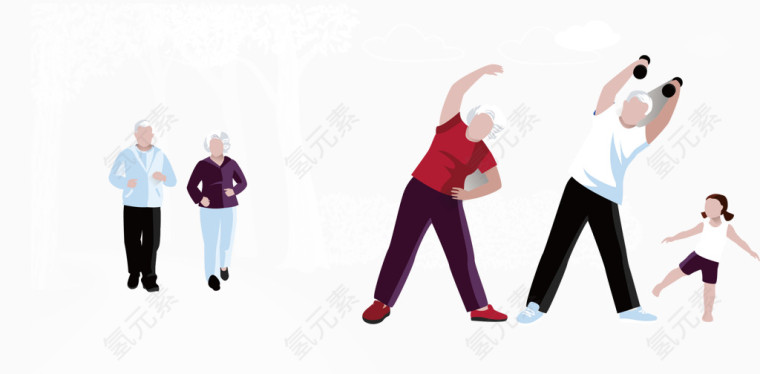 一家人锻炼