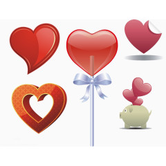 儿童可爱风格糖果爱心