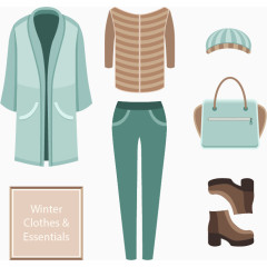 冬季女性通勤装