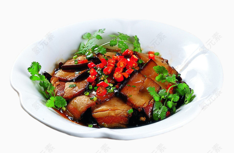 一碗辣椒爆炒腊肉