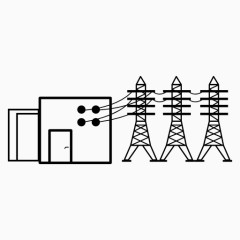 高压电线塔图标
