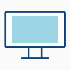 卡通精美图标电脑显示器