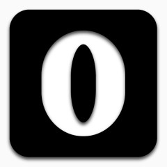 应用程序歌剧黑色图标