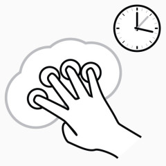 脑卒中信T大写字母gestureworks图标