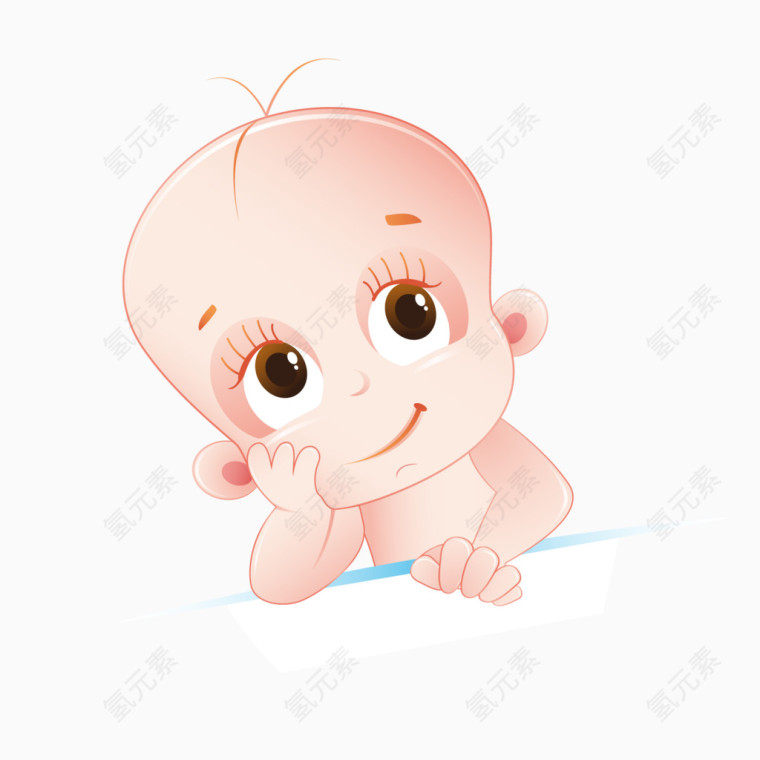 可爱卡通婴儿矢量素材
