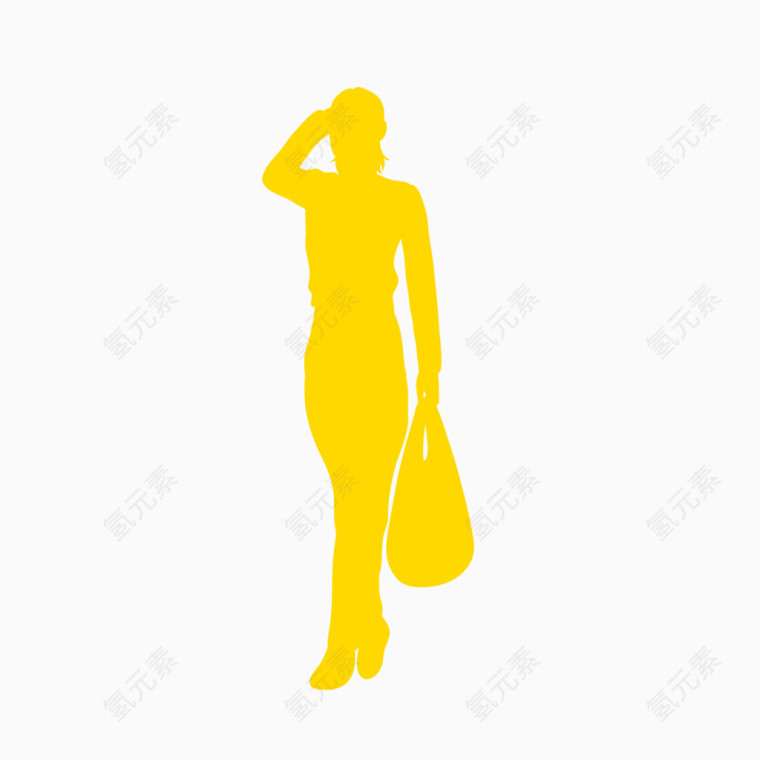 人物剪影素材女人剪影